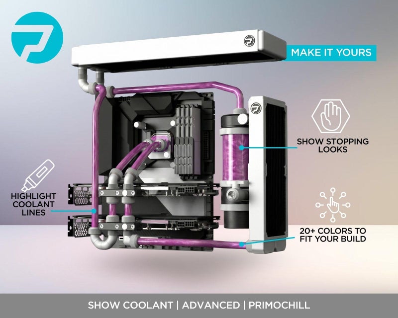 PrimoChill Vue - Computer WaterCooling Coolant, Visual Flow, Solid/Non-Transparent, Full Protection, PrimoPrep Included, Proudly Made in The USA - Candy Pink SX - Image 3